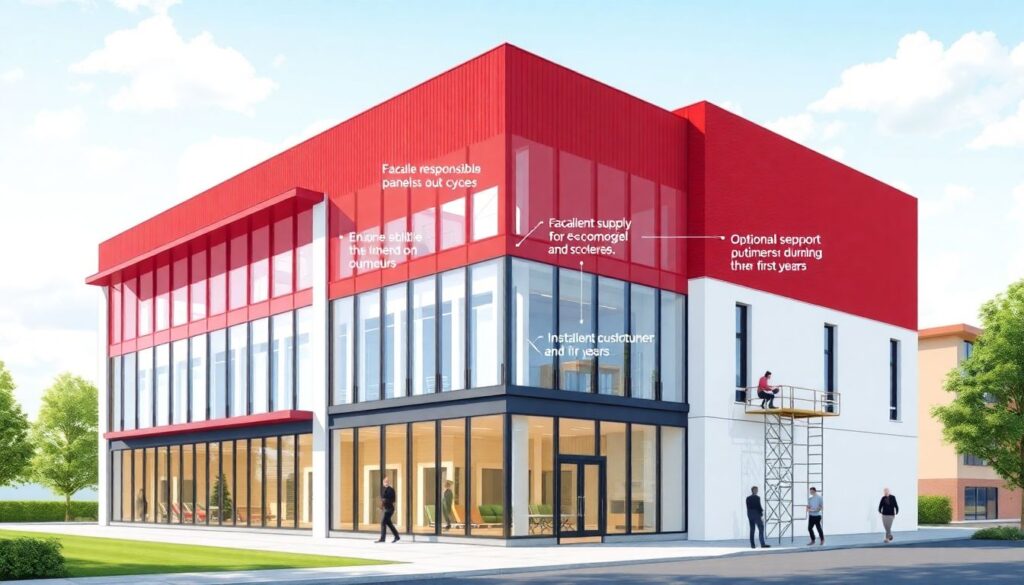 Фасады из композитных материалов: плюсы и минусы - иллюстрация