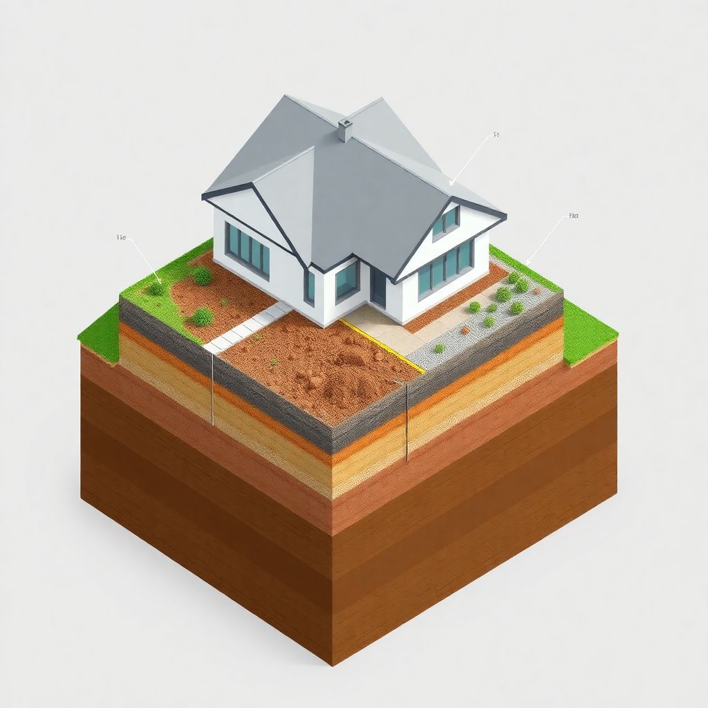 Ленты и арматура для монтажа фундамента под энергосберегающий дом