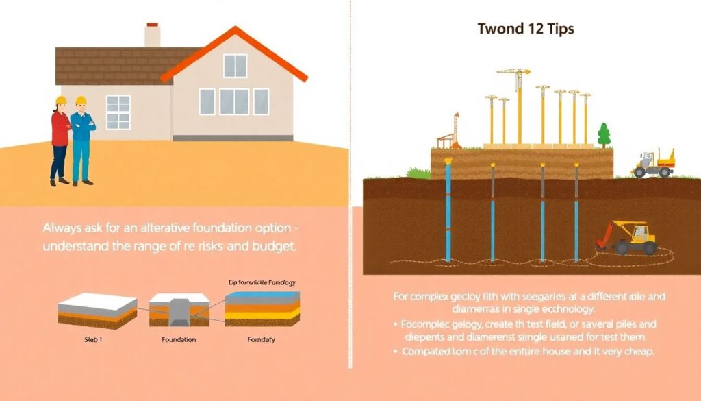 Типы свайных фундаментов и их эксплуатационные характеристики - иллюстрация