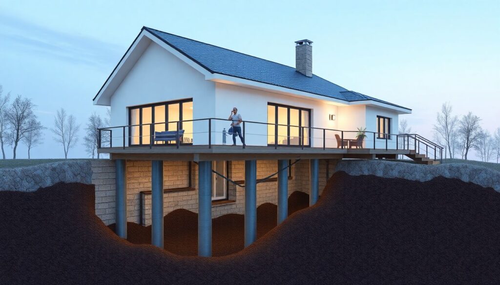 Свайно-винтовые фундаменты: плюсы минусы и области применения - иллюстрация