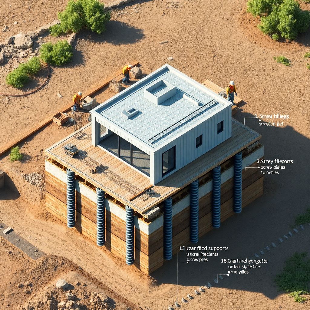 Свайно-винтовые фундаменты: плюсы, минусы и основные области применения