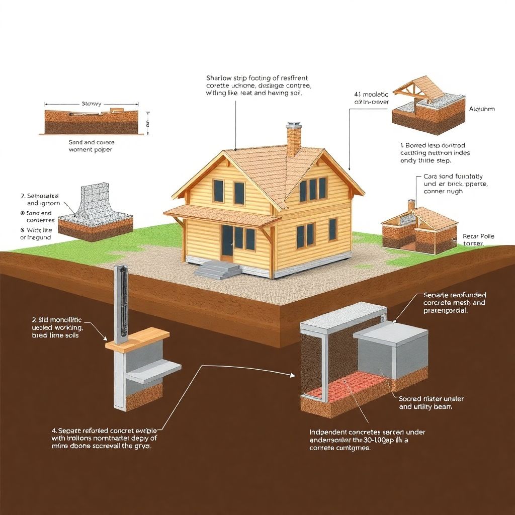 Фундамент для брусового дома: особенности выбора и важные нюансы