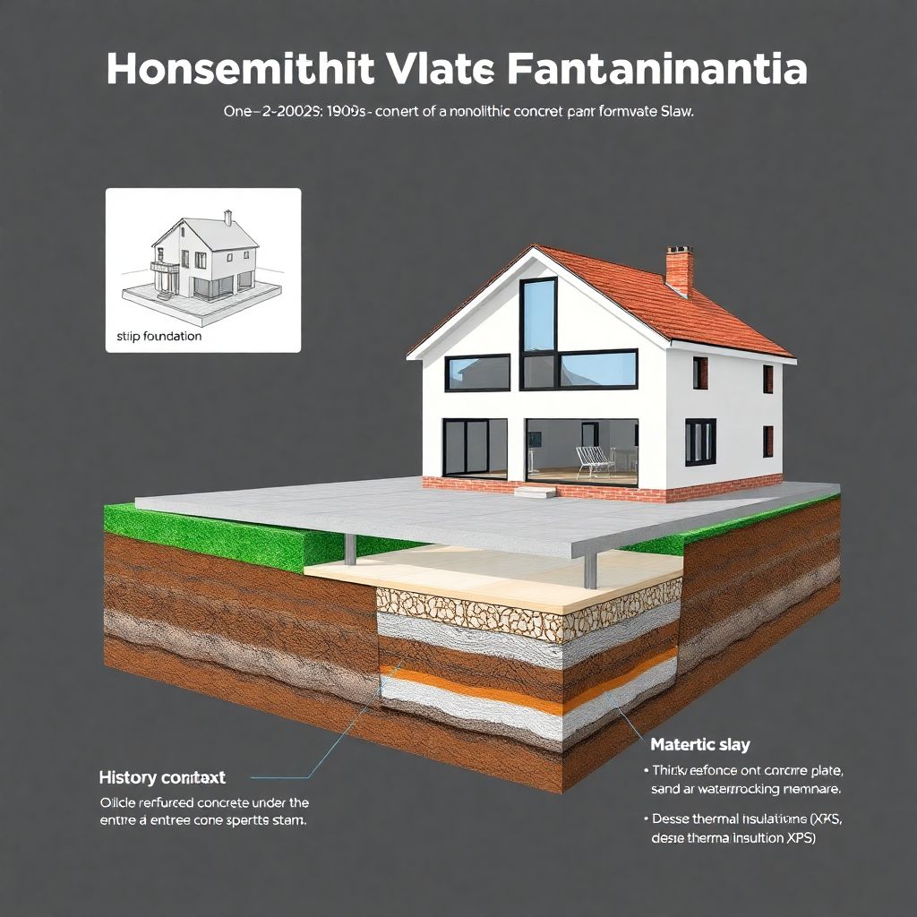 Фундамент под дом на монолитной плите: преимущества, риски и особенности выбора