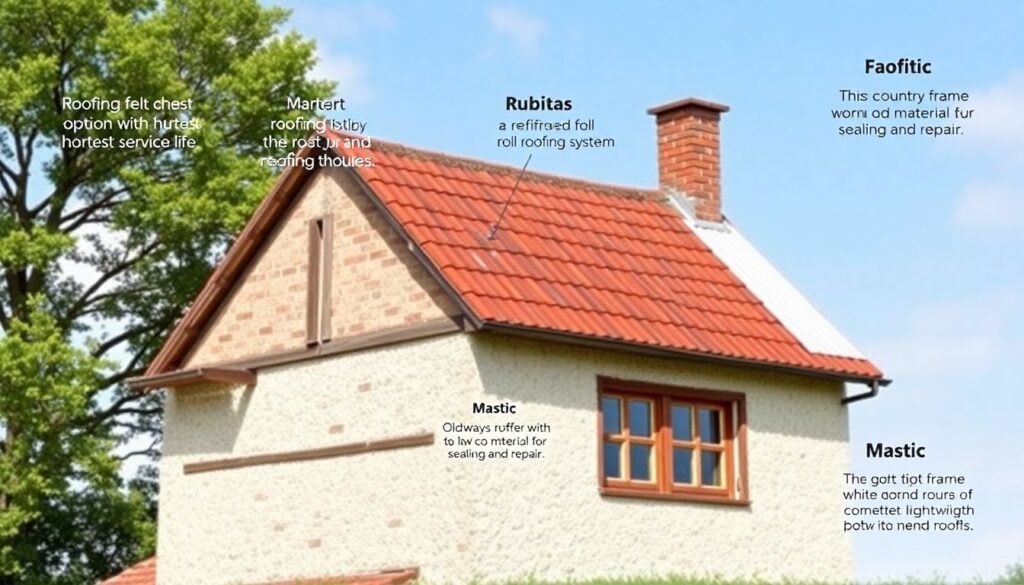 Мягкая кровля: рубероид, рубит, мастика — выбор для дачи - иллюстрация