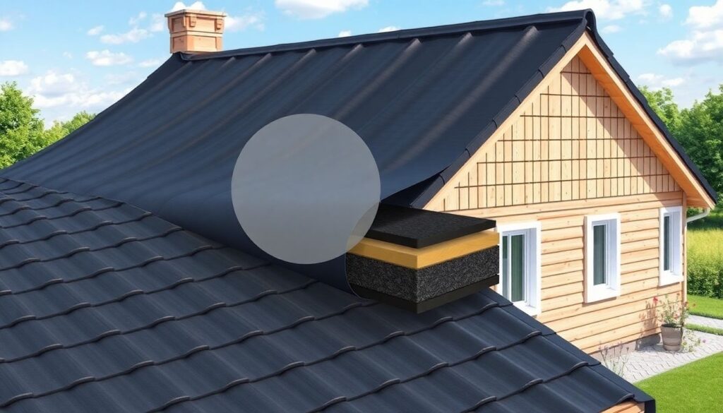 Мягкая кровля: рубероид, рубит, мастика — выбор для дачи - иллюстрация