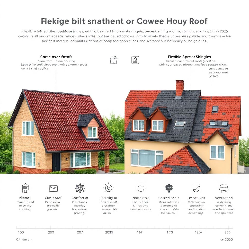Гибкая черепица и металлочерепица: сравнение материалов для кровли